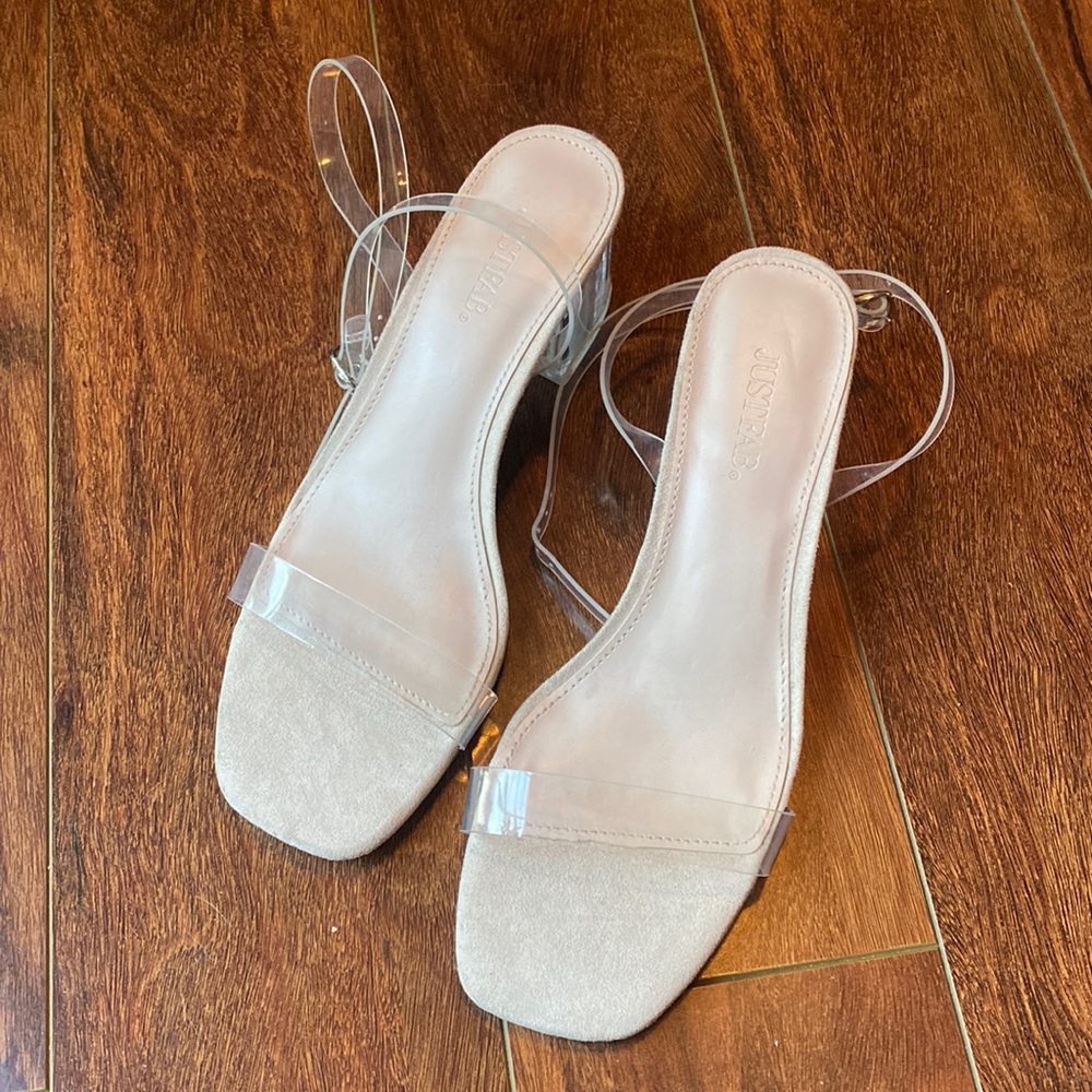 Clear little heels never worn super cute!